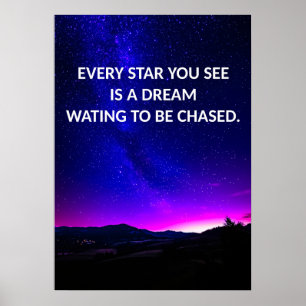 Verfolgen Sie Ihre Träume Motivierend Poster