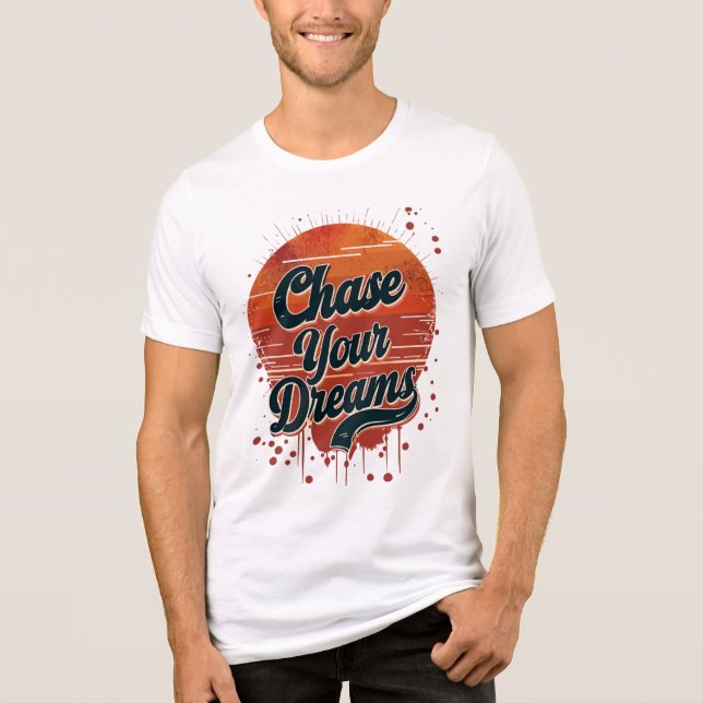 Verfolgen Sie Ihre Träume Tri-Blend Shirt (Vorderseite)