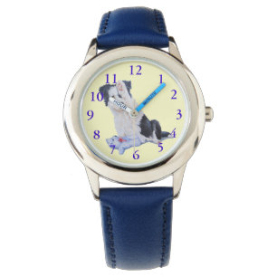 verfolgen Sie Porträtmalerei des niedlichen Armbanduhr