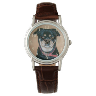 verfolgen Sie Porträtmalerei des Schwarzen und Armbanduhr