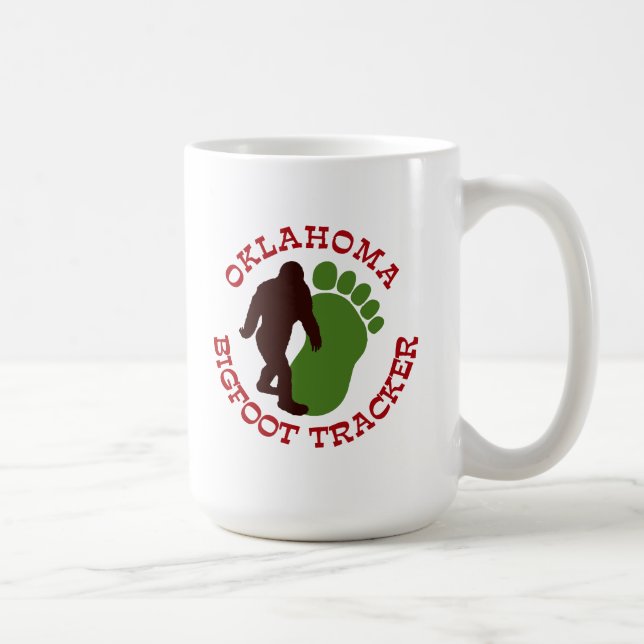 Verfolger Oklahomas Bigfoot Kaffeetasse (Rechts)