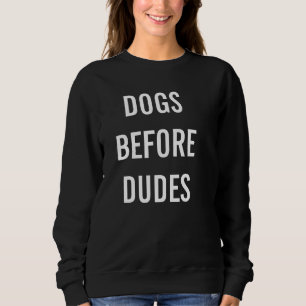 Verfolgt Liebhaberpullover, "Hunde vor Typen " Sweatshirt