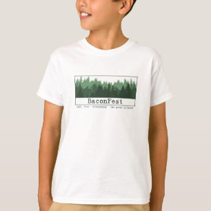 Verfolgung - kurze Hülsen-Bäume weißes XS T-Shirt