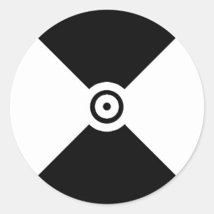 Verfolgungsmarkierungstyp 1 runder aufkleber