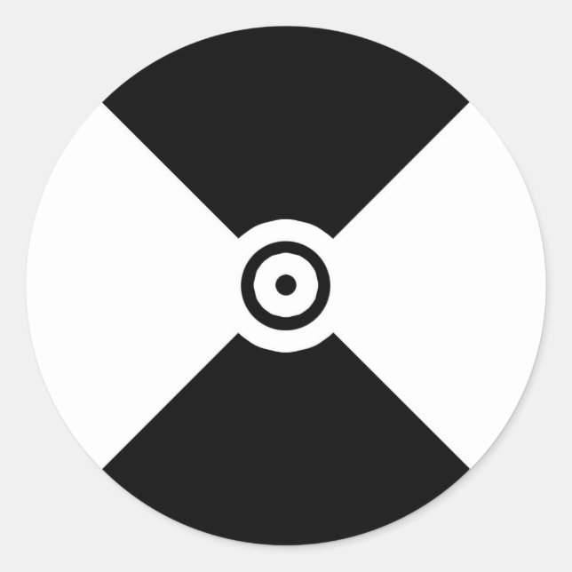 Verfolgungsmarkierungstyp 1 runder aufkleber (Vorderseite)