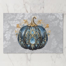 Verfügbar Schöner, schmuckgelb blauer Kürbis