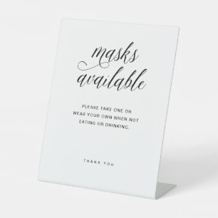 Verfügbare Masken Elegante Typografie Hochzeit Sockelschild