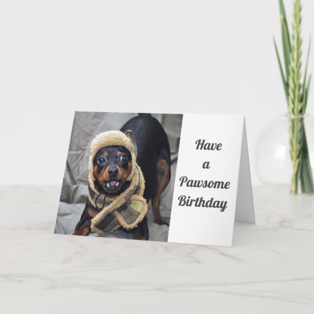 VERFÜGEN ÜBER EINEN GEBURTSTAG*** KARTE (Vorderseite)