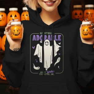 Verführerisch Adorable Funny Halloween Ghost-Redew Hoodie