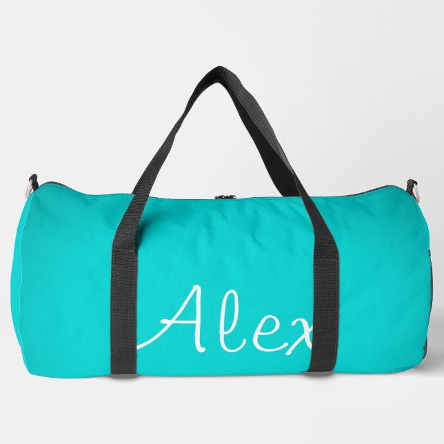 Verführerisch Aqua Duffle Bag (Vorderseite)