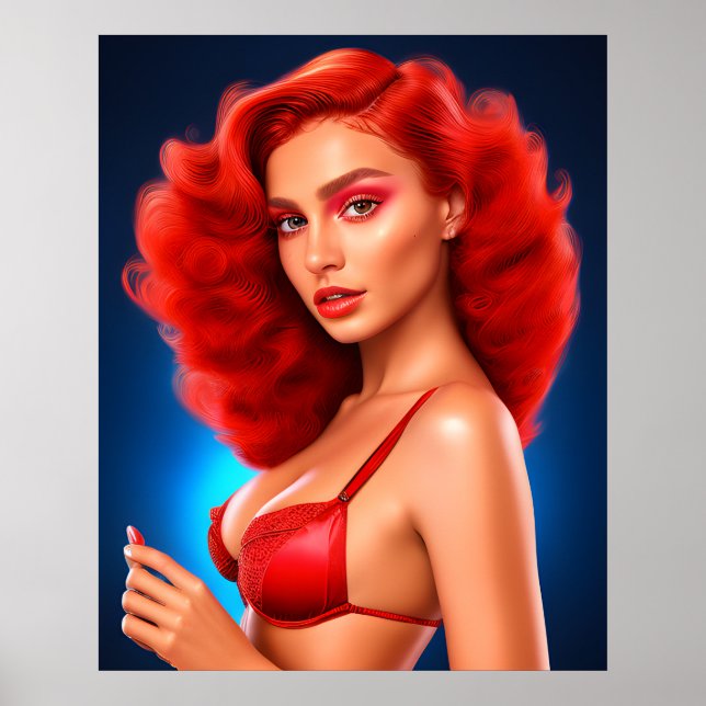 Verführerische Frauen mit Eleganz: Poster (Vorne)