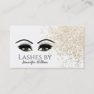 Verführerische Goldpatina lange Striche Makeup Aug Visitenkarte
