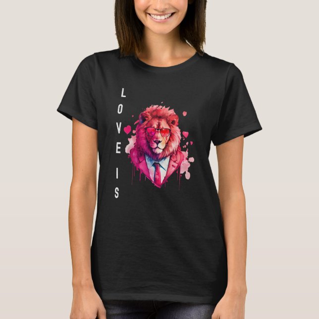 Verführerische Liebe mit Valentinstag bei Herzstie T-Shirt (Vorderseite)