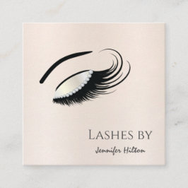 Verführerische, moderne Diamantlashes Quadratische Visitenkarte