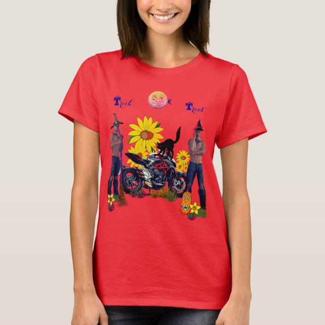 Verführerisches Hexenmeisterrot T-Shirt (Vorderseite)