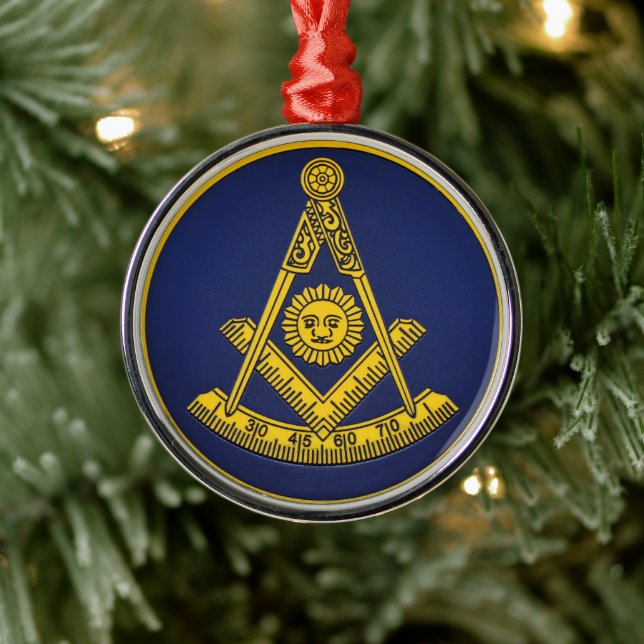 Vergangene Master Freemason Freimaurerei Ornament Aus Metall (Baum)