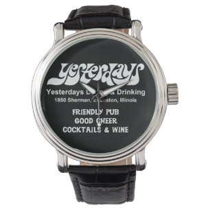 Vergangene Tage Essen und Trinken, Evanston, IL Armbanduhr
