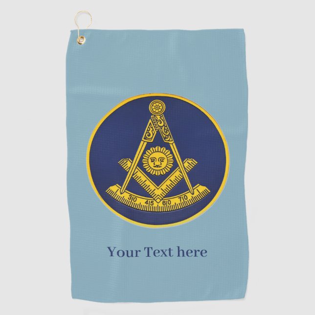Vergangenheit Master Lodge Freemason Masonry Mason Golfhandtuch (Vorderseite)