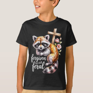 Vergeben, aber immer noch wildes Waschbär-Christen T-Shirt
