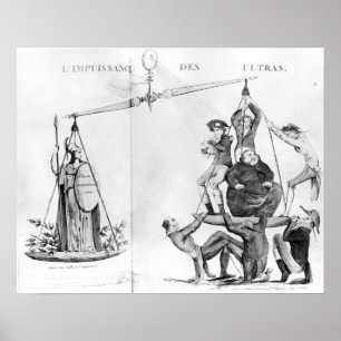 Vergebliche Bemühungen der Ultras, 1819 Poster