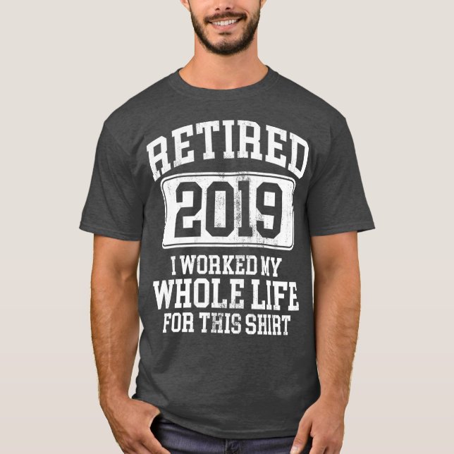 Vergeltung 2019 Shirt Rente Spaß Geschenk (Vorderseite)