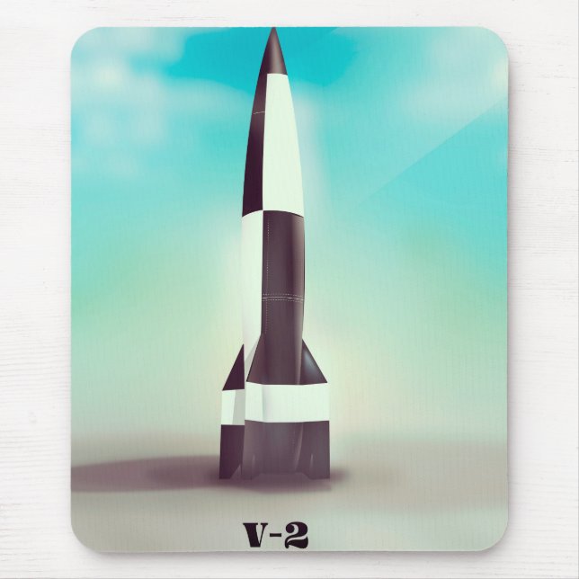 Vergeltungswaffe V2 Rakete Mousepad (Vorne)