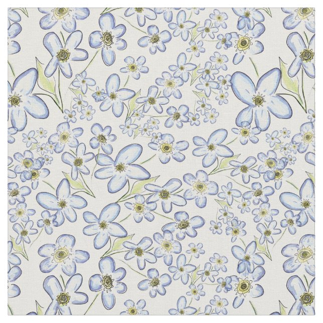 Vergessen-Me-Nicht-Fabric Stoff (Nahaufnahme)