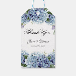 Vergessen-Me-Not-Blume Wasserfarbe Elegante Hochze Geschenkanhänger