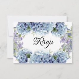 Vergessen-Me-Not-Blume Wasserfarbenelegante RSVP Karte