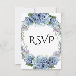 Vergessen-Me-Not-Blume Wasserfarbenelegante RSVP Karte