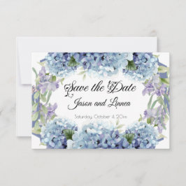 Vergessen-Me-Not-Blume Wasserfarbenelegante Save The Date