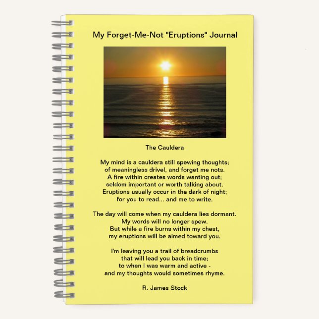 Vergessen-Me-Not-Journal Notizbuch (Vorderseite)