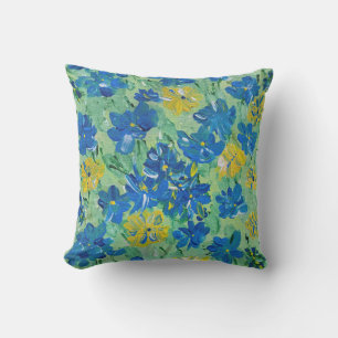 Vergessen-Me-Not Outdoor Accent Pillow 16"x16" Kissen