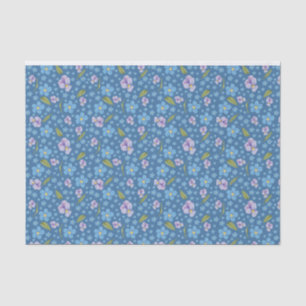 Vergessen-Me-Not- und Pansy-Gewebe Seidenpapier