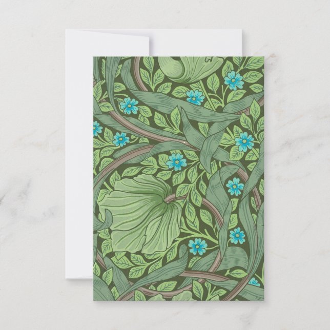 Vergessen-Me-Nots, Wallpaper von William Morris Dankeskarte (Vorderseite)