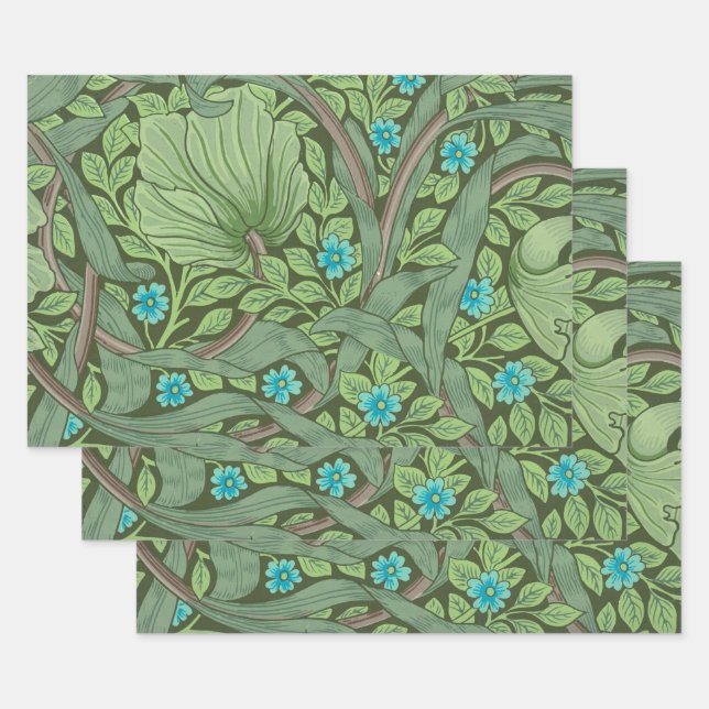 Vergessen-Me-Nots, Wallpaper von William Morris Geschenkpapier Set (Set)
