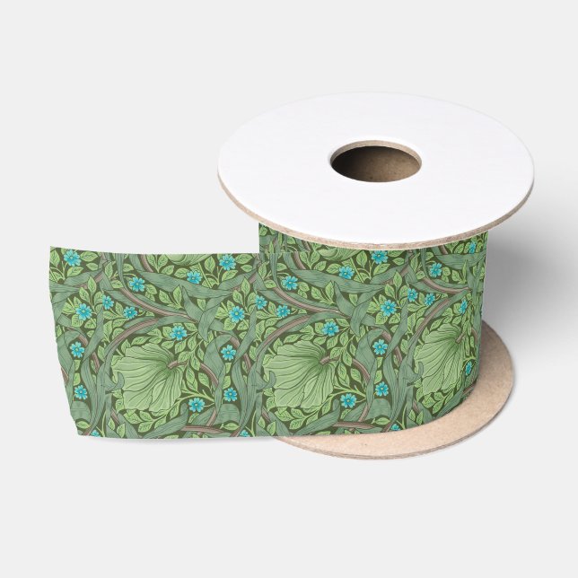 Vergessen-Me-Nots, Wallpaper von William Morris Satinband (Spule)