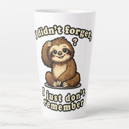 Vergessen oder Erinnern Milchtasse