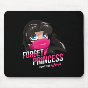 Vergessen Princess Real Life Black Ninja Karate Lo Mousepad