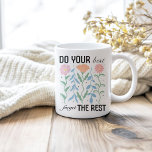 "Vergessen Sie am besten die Erholung", Retro Kaffeetasse<br><div class="desc">Die Retro Floral Coffee Tasse "Vergiss die Erholung am besten" ist eine tolle Geschenkidee für boho chic Girls.</div>