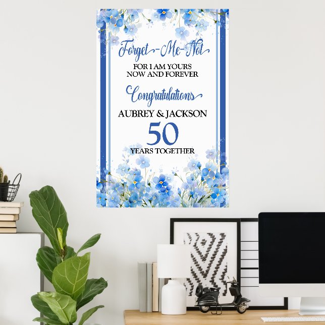 Vergessen Sie das Ich-nicht-Jubiläum Poster (Heimbüro)