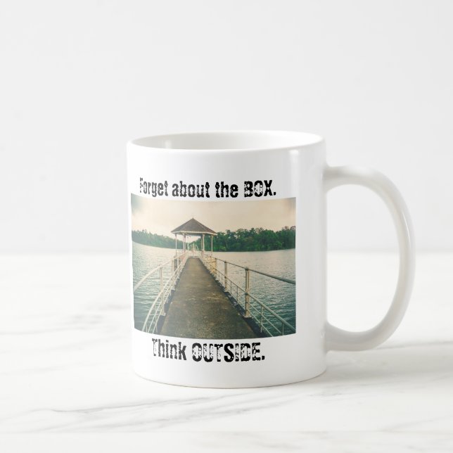 Vergessen Sie den Kasten - denken Sie außerhalb Kaffeetasse (Rechts)