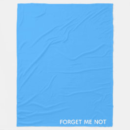 Vergessen Sie den nicht blauen Farbnamen Fleecedecke