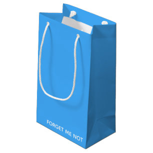 Vergessen Sie den nicht blauen Farbnamen Kleine Geschenktüte