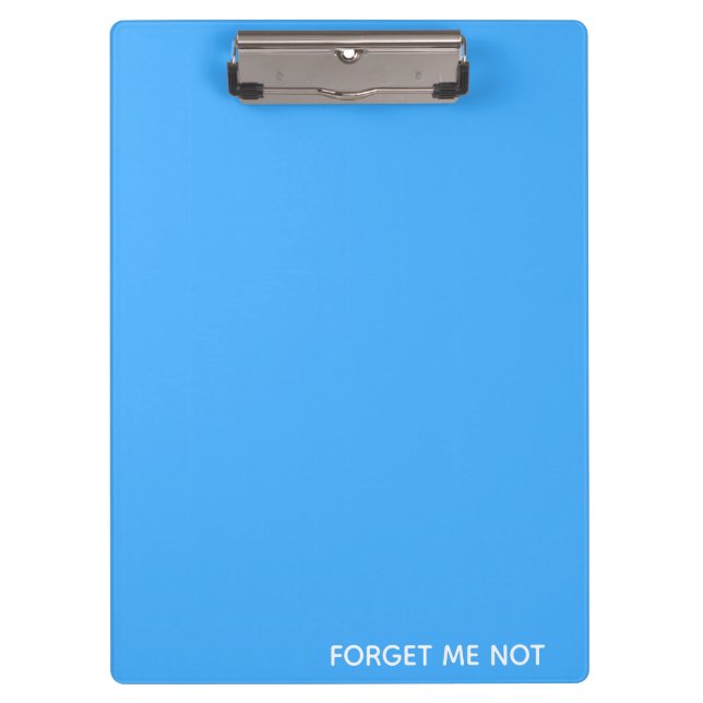 Vergessen Sie den nicht blauen Farbnamen Klemmbrett (Vorderseite)