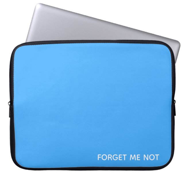 Vergessen Sie den nicht blauen Farbnamen Laptopschutzhülle (Vorderseite)