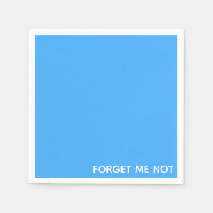 Vergessen Sie den nicht blauen Farbnamen Serviette