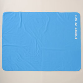 Vergessen Sie den nicht blauen Farbnamen Sherpadecke