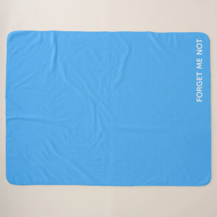 Vergessen Sie den nicht blauen Farbnamen Sherpadecke