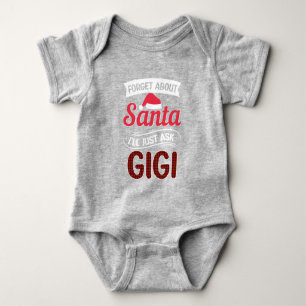 Vergessen Sie den Weihnachtsmann/Gigi Baby Bodysui Strampler